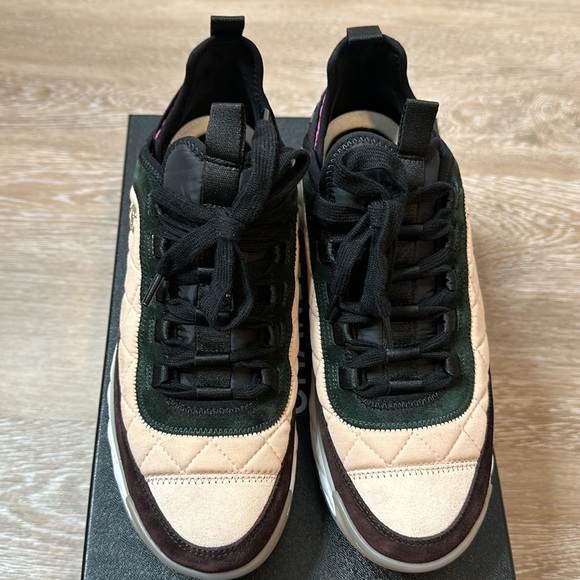 Chanel Sneaker multi-color (Pink, Brown, Green, Beige) 38.5 - Picture 3 of 9